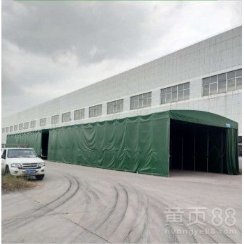 【電動推拉篷電動雨棚工廠倉庫物流活動夜市停車遮陽雨篷批發】- 